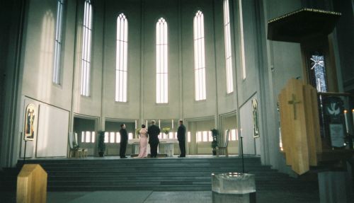 教会の中の様子。私たちは2004年10月、この教会で結婚式を挙げました