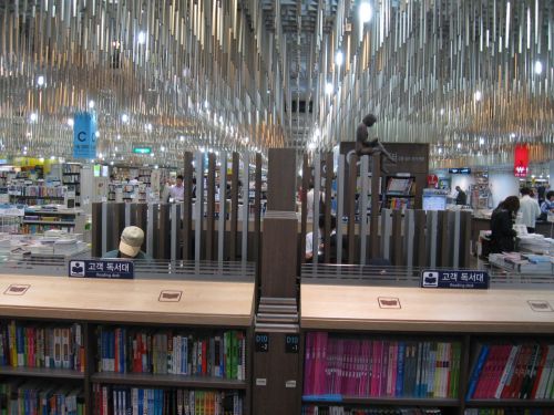 立ち読み用の台