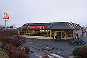 レイキャビク市内にあった閉鎖される前のマクドナルド（WIKIPEDIAより）