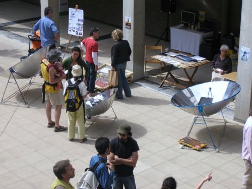 集光用の曲面鏡ーBIO&ECOフェアーにて