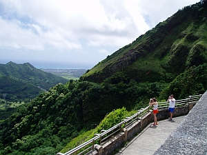観光客のメッカ、ヌウアヌパリ展望台