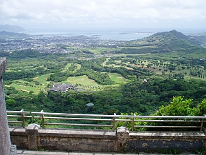 眼下に広がるウィンドワード地域