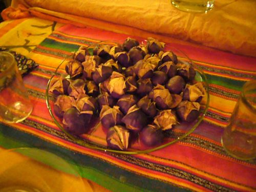 まずはホクホクの焼き栗が迎えてくれました