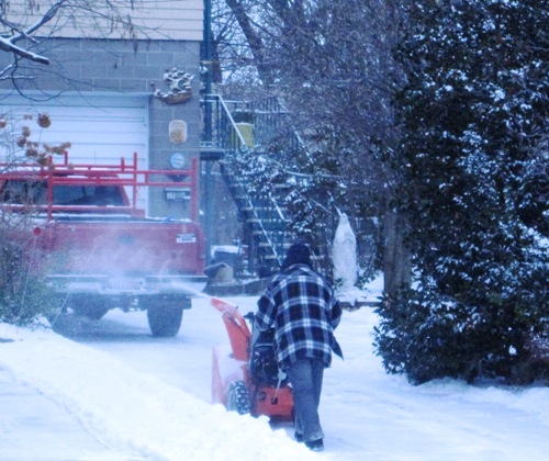 自家用の除雪機