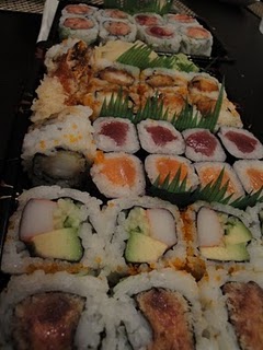 巻き物寿司の数々