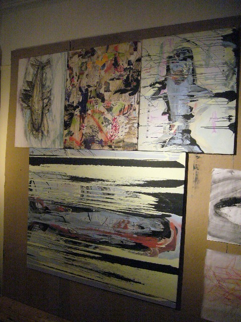 自宅のアトリエを公開していたNathan Anspaughさんの作品