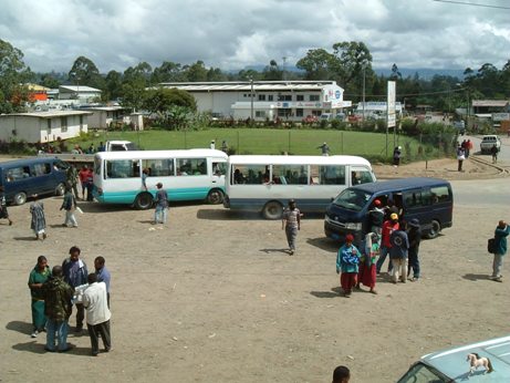 長距離バスの停留所