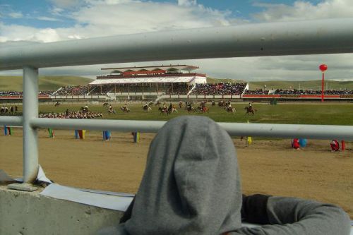 ナクチュのホースレース。飾り立てられた馬が可愛い