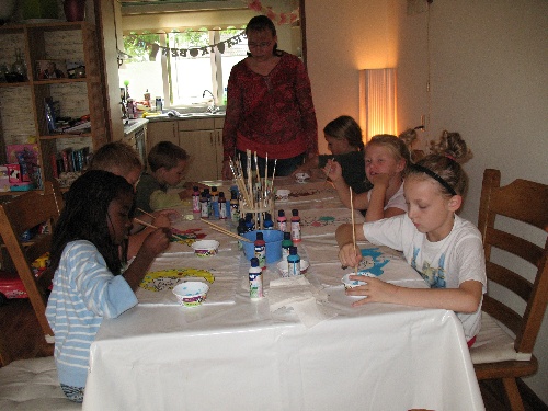 黒板に向かわなくても、きちんと学べる夏休み中の授業風景