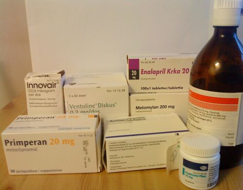 スウェーデンで売られている処方薬　箱で渡されます