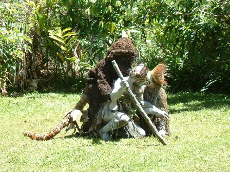 悪霊マサライに襲われる村人