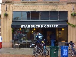 シアトル市街に無数にあるスタバの一つ