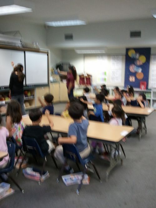 息子が通う日本語学校での授業風景