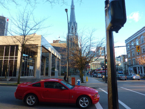 夕暮れ時のバンクーバー