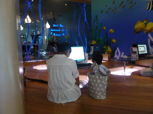 ネットをしながら優雅に美容、というコースも