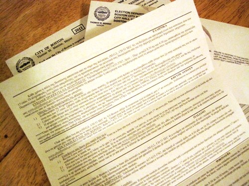 国税調査に同封された注意書きも、何ヶ国語にも訳されている