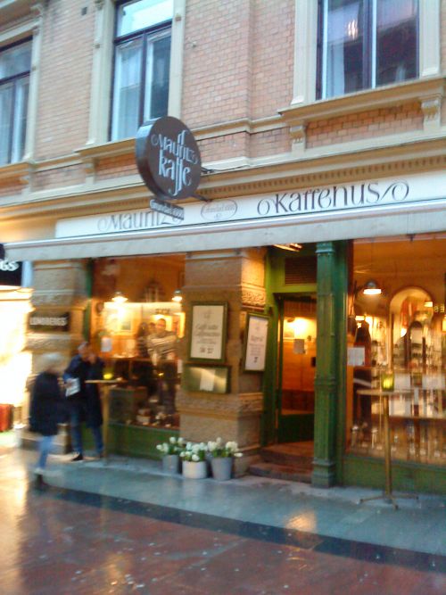 Maurits kaffe（モーリッツカッフェ）の外観　店名は創始者の名前由来とのことです