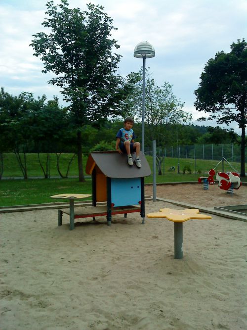 息子が通っていた幼稚園の庭