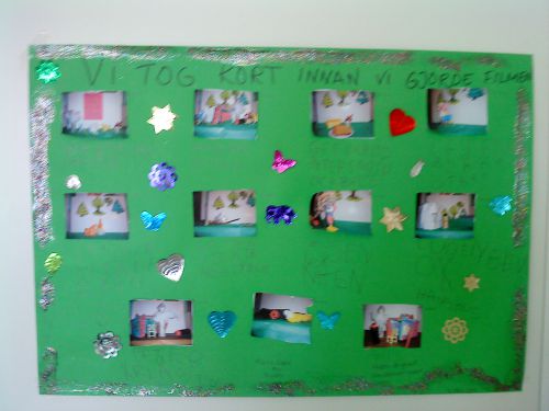 子ども達が物語をDVDにする前に撮ったという写真です