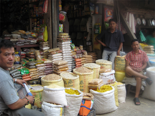 バザールの穀物屋さん