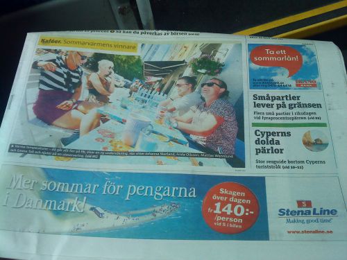 新聞でもよく見かけるステナラインの宣伝。特別プランが随時紹介されています