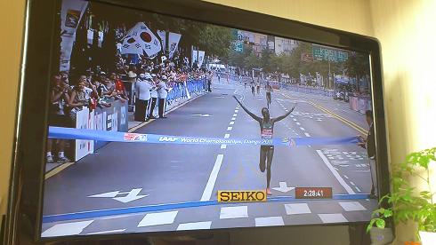 1位から3位までがケニア選手！（KBSテレビ）