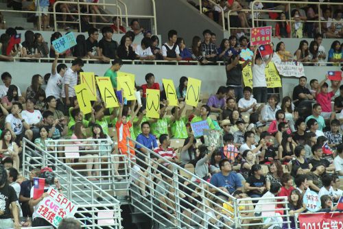 台湾戦でのスタンドの様子　　