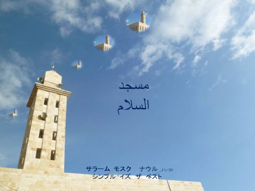 塔（ミナレット）の形もさまざま