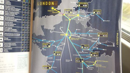 車内誌の地図