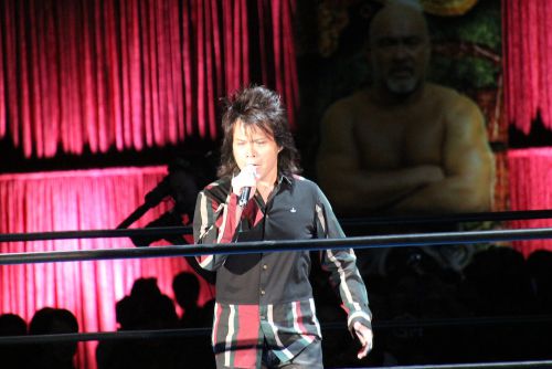 花道を通り、リングイン