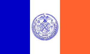 ニューヨーク市の旗はオランダ国旗の影響をうけています