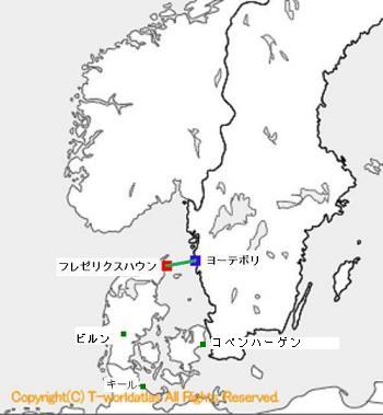参考にビルンの位置を示しておきます（白地図はダウンロードフリーのHP、http://www.sekaichizu.jp、より引用）