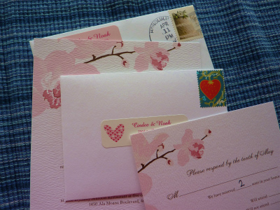 おめでたい招待状を受け取ると、こちらもハッピーな気分に