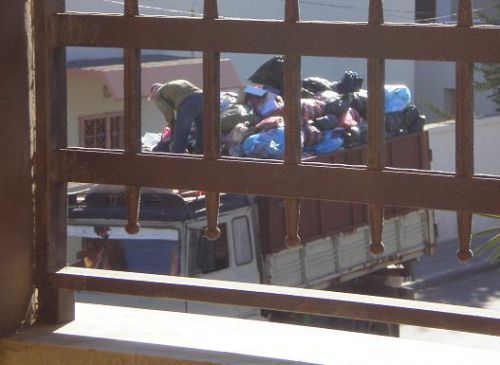 カダフィ政権時代のごみ収集車（山盛り）