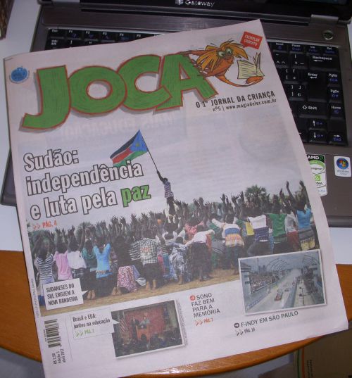 ブラジルの子供用新聞『ジョッカ（JOCA）』2012年の4月号