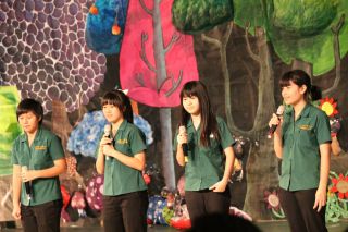 在校生の送辞の様子