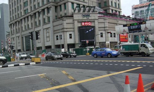 事故現場となった交差点