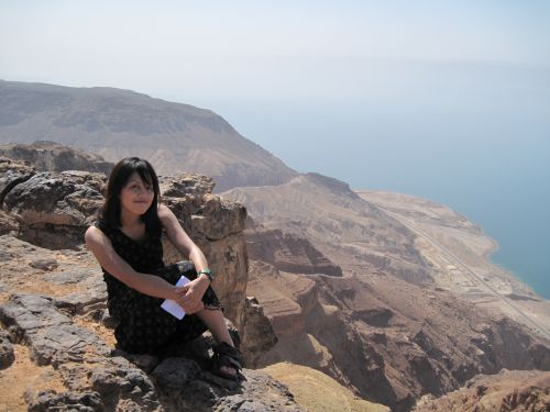 死海でプカリ ima by kachimai[International Messages Access]