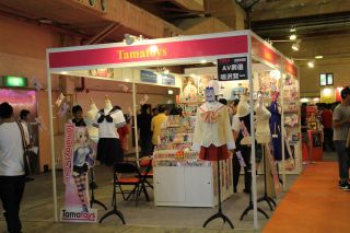 日本から出展したTMAとその系列のTamatoysのブース
