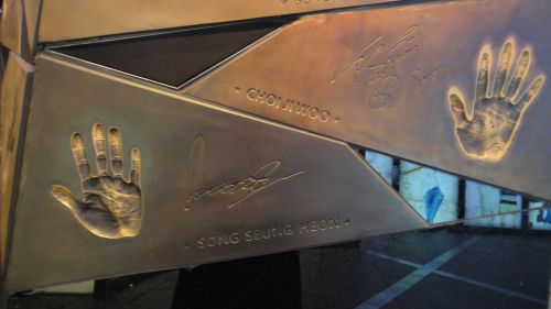 ソンスンホンの手形  2PM全員の手形もありました