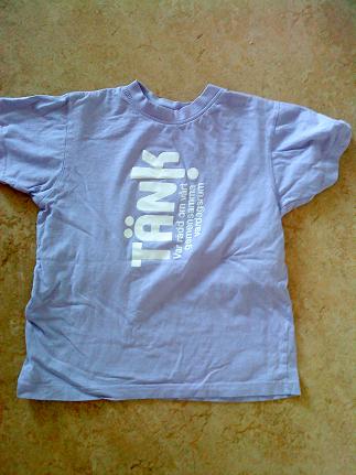 息子が奉仕活動でもらったTシャツ