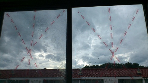 今回の台風は雨より風の被害が大きく、実際テジョンでも晴れ間がのぞく時もありました