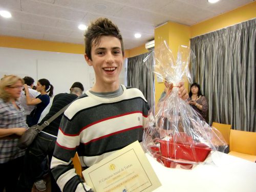 優勝したトン・ゴンザレス君。実は、フォンダンチョコラが一番好きらしい。