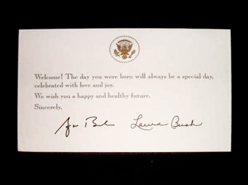 第43代 ジョージ・W・ブッシュ大統領の誕生祝いカード (2001年〜2009年)