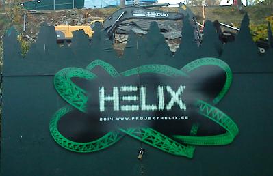 来年開業予定の新ジェットコースター「へリックス」の看板がリーセベリ内に