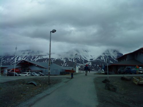 主要都市ロングイヤービーエンから眺めた風景、人口は約2000人です。