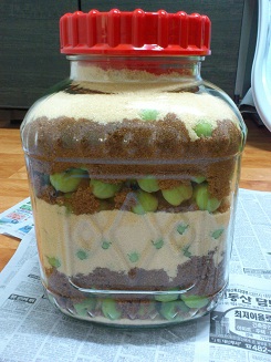 黒砂糖や茶砂糖で漬け込む人が多いです