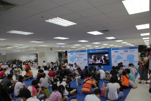 アニメ専用チャンネルの宣伝ブースがありました