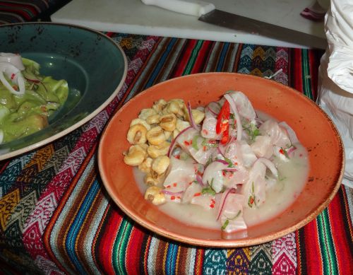 エキスポ・セビーチェの講義で紹介された本場ペルーの食材をふんだんに使用したLa Marのセビーチェ