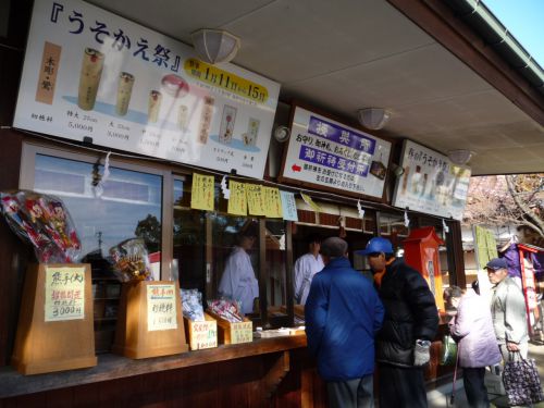 神社の巫女さんに聞いてみると「飛んでいきました・・・」。 ショック!